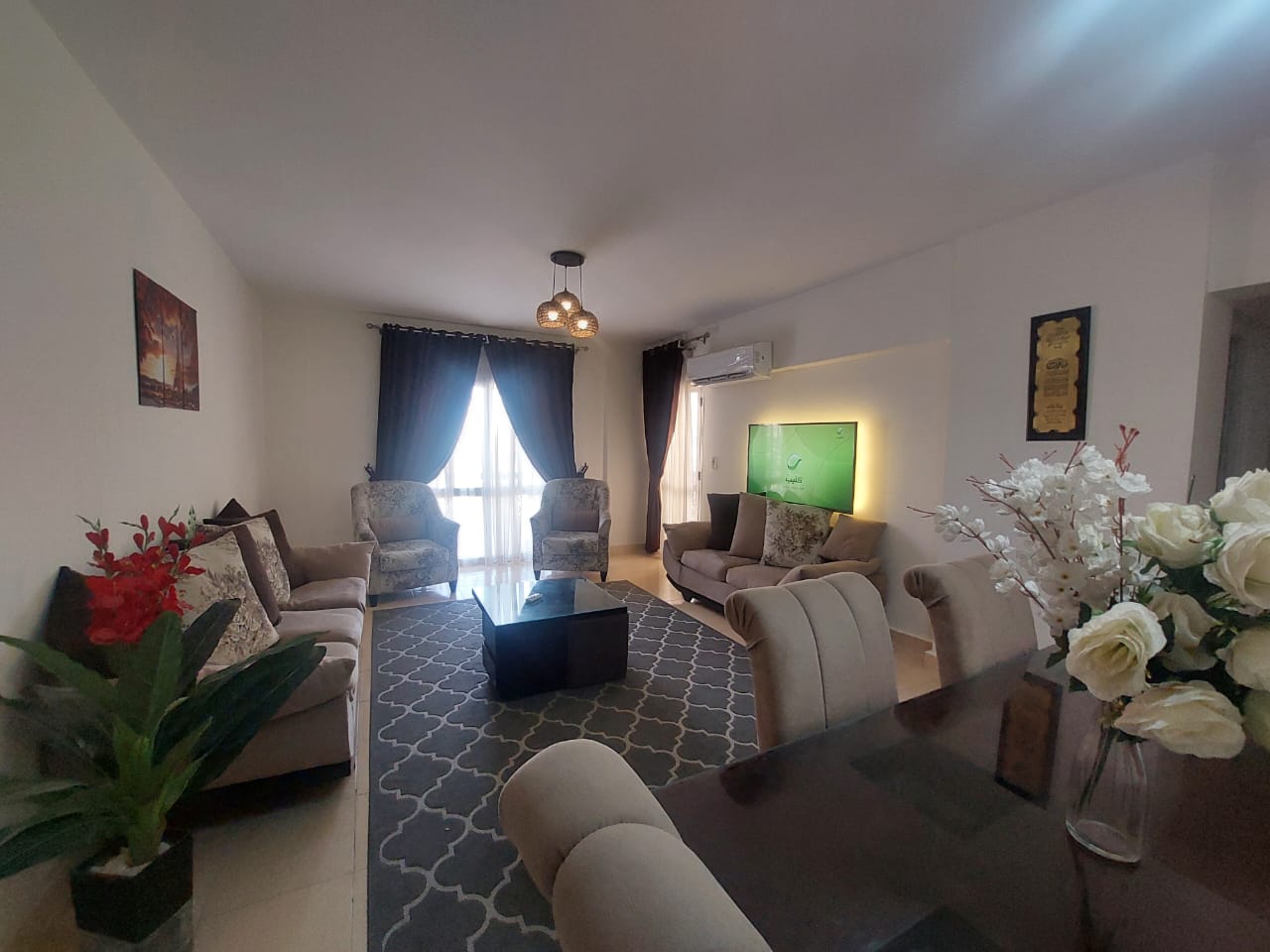 شقة في الرحاب 99 م2 للإيجار مفروش 35,000 ج 